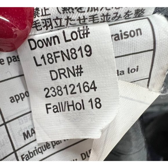 Eddie Bauer Quilted Hooded Faux Fur Lodge Down Duffle Puffer Coat Black Womens S - Picture 13 of 14